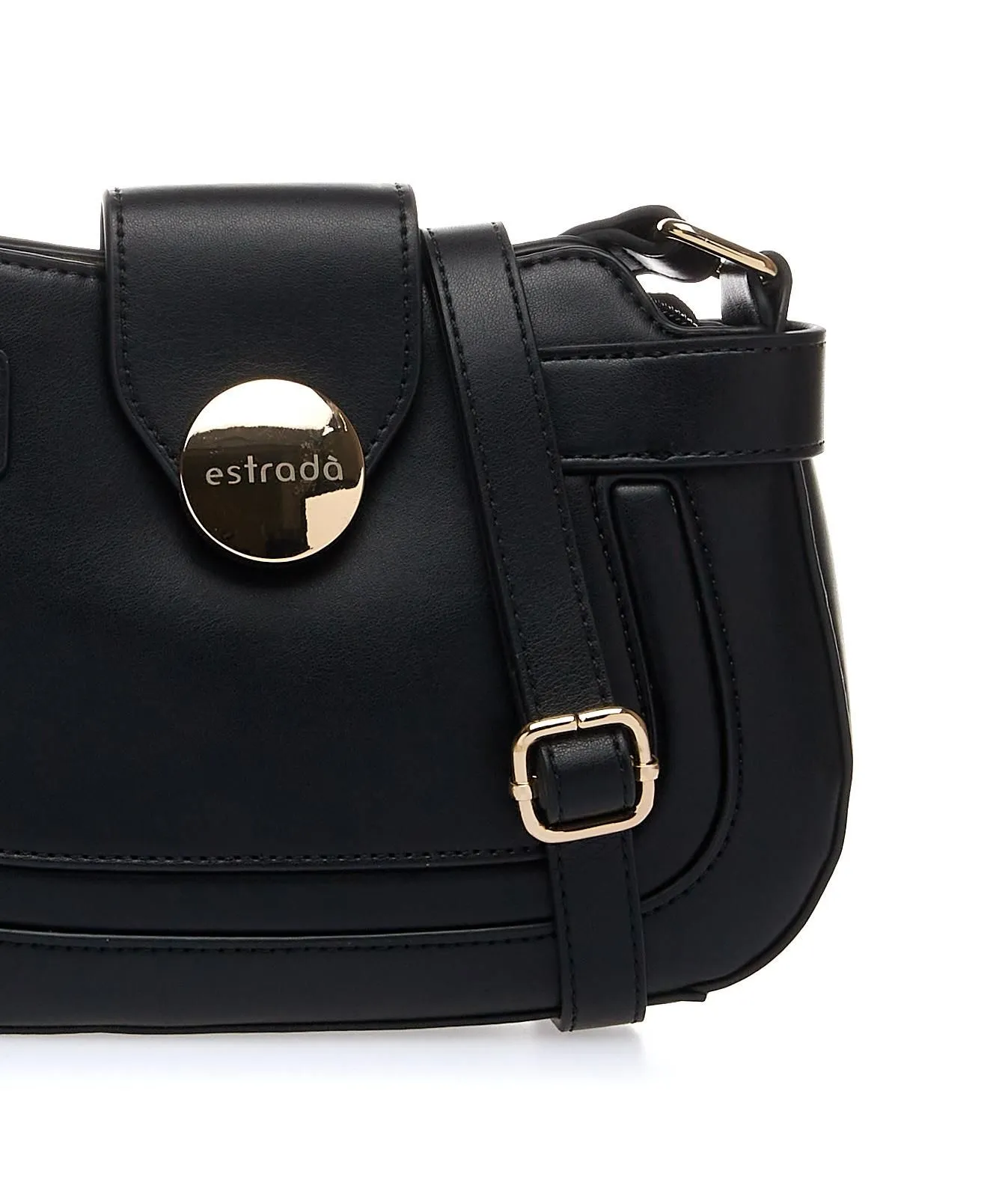 Borsa nera con tracolla regolabile