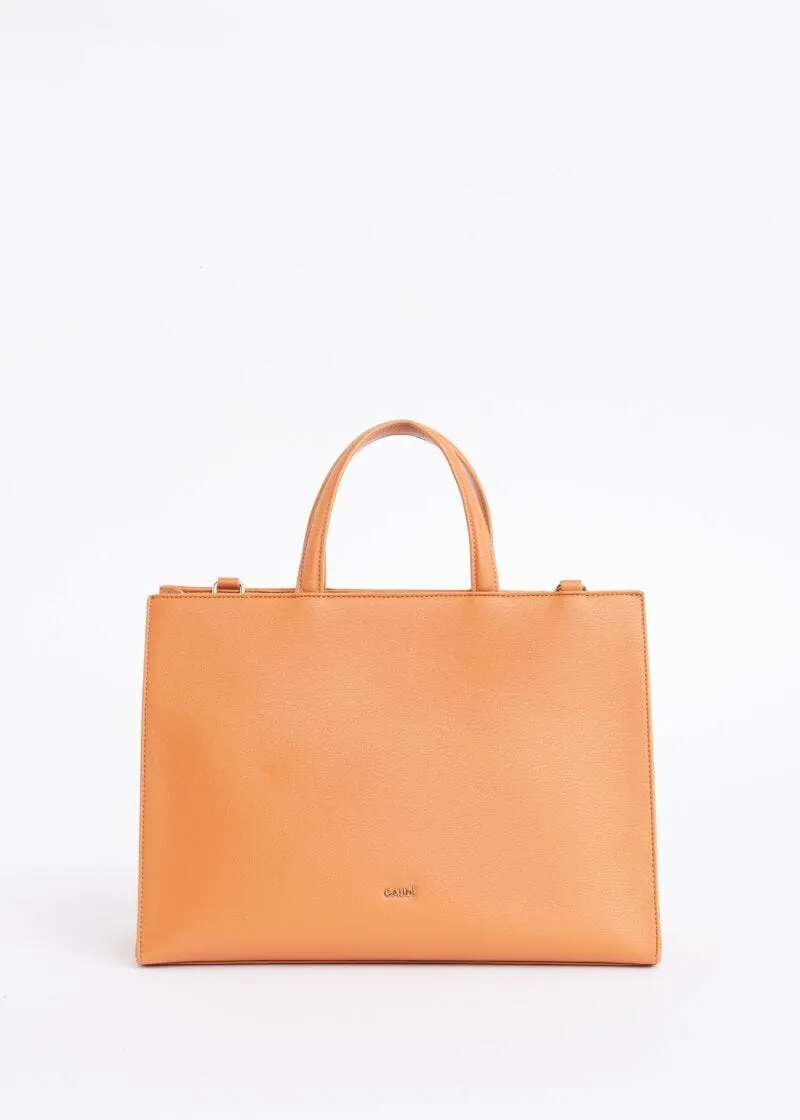 Borsa shopper con ricamo