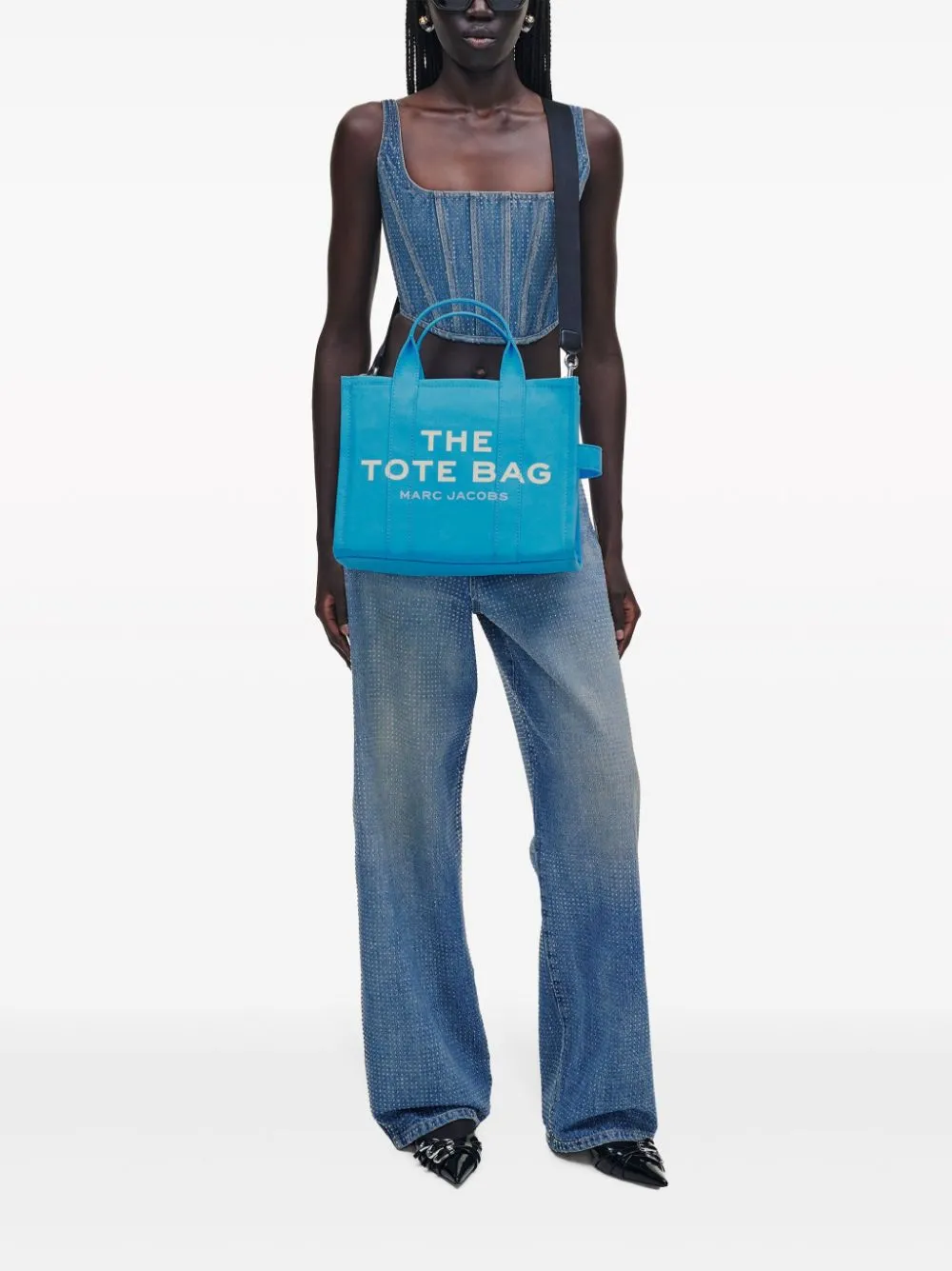 Borsa the medium tote in blu - donna