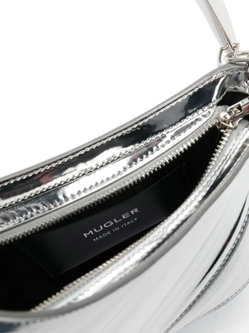 Borsa tote Curve 01 in argento - donna