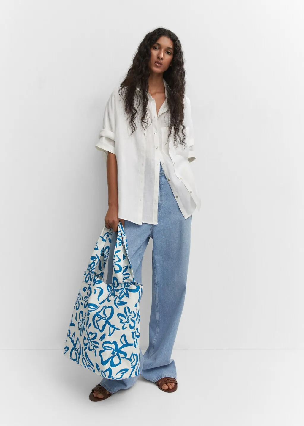 Borsa tote floreale