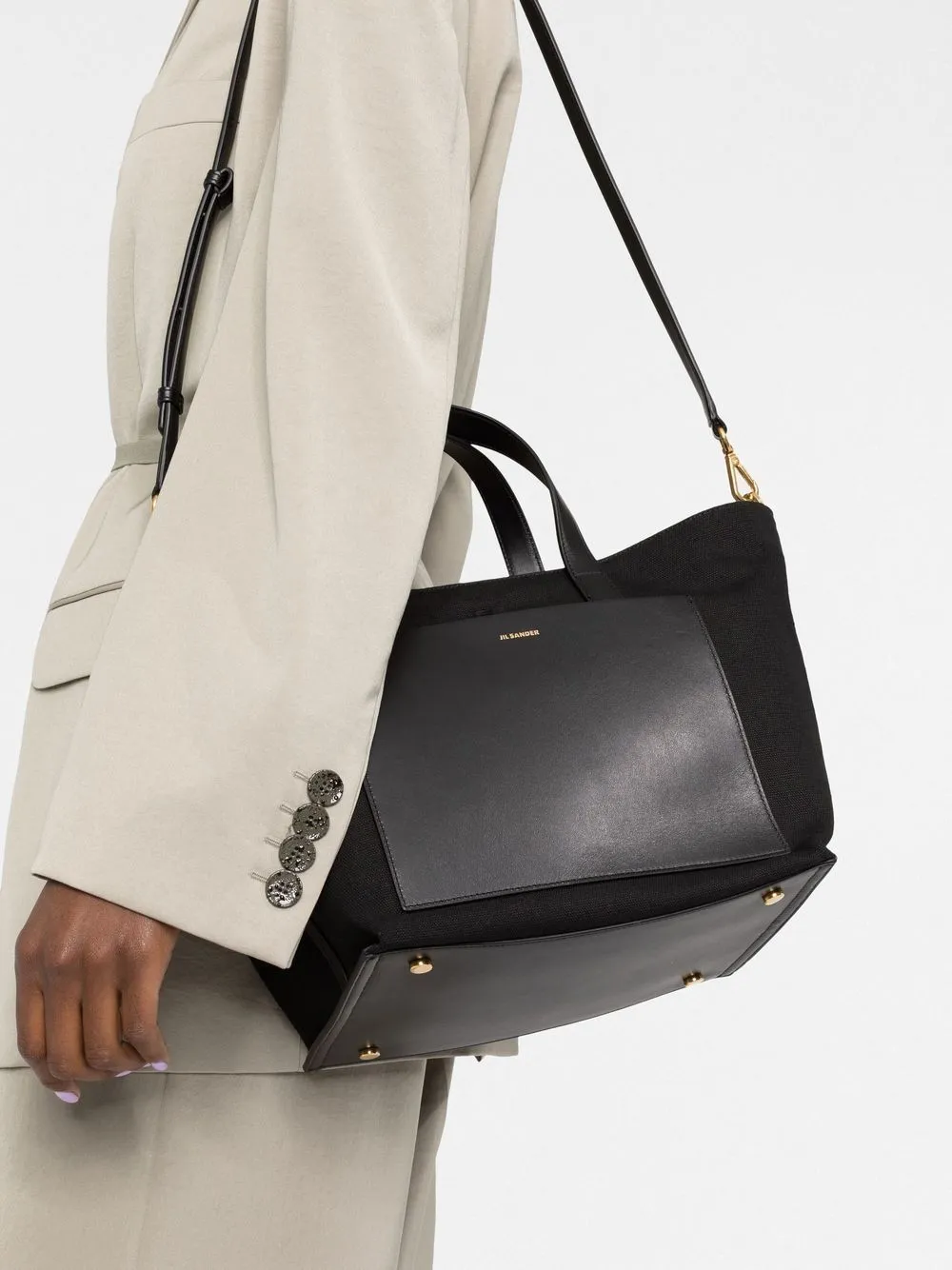 Borsa tote Wander in nero - donna
