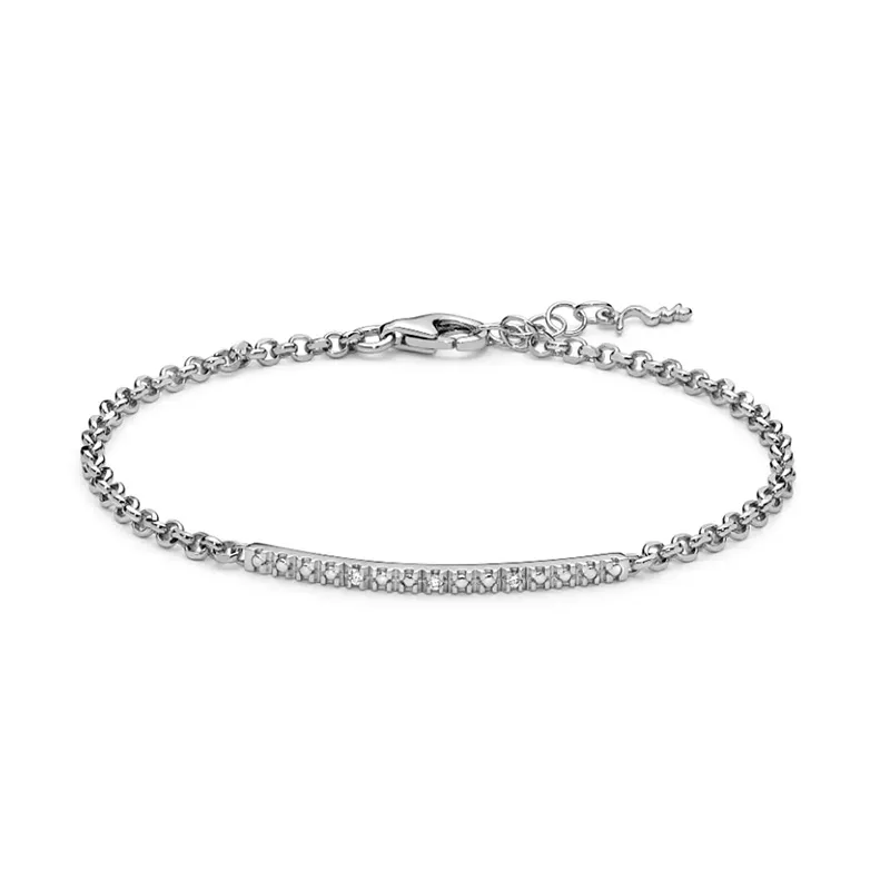 Bracciale Tennis Argento e Diamanti – Miluna