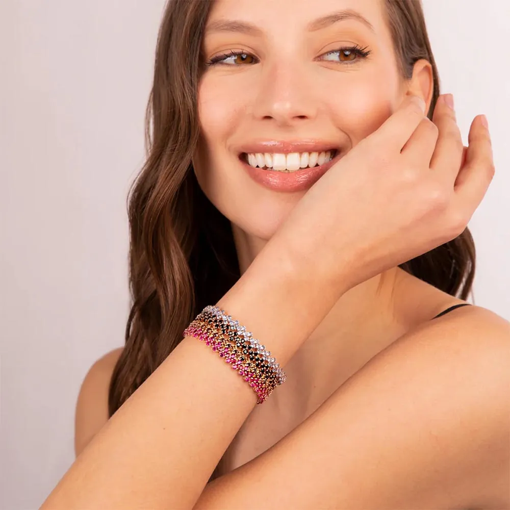 Bracciale Tennis Bronzallure Oro Rosa