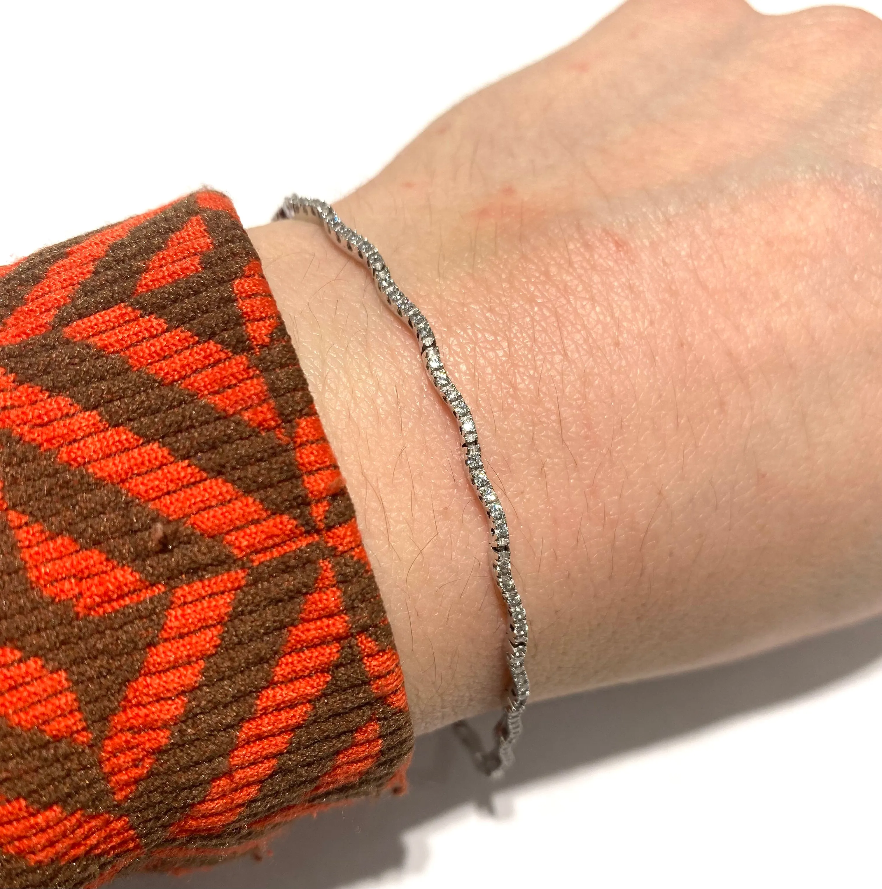 BRACCIALE TENNIS ONDULATO