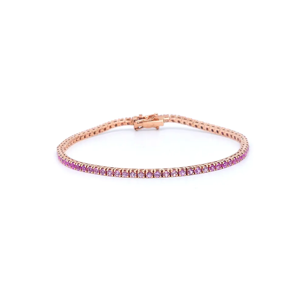 Bracciale Tennis Zaffiri Rossi Sfumati