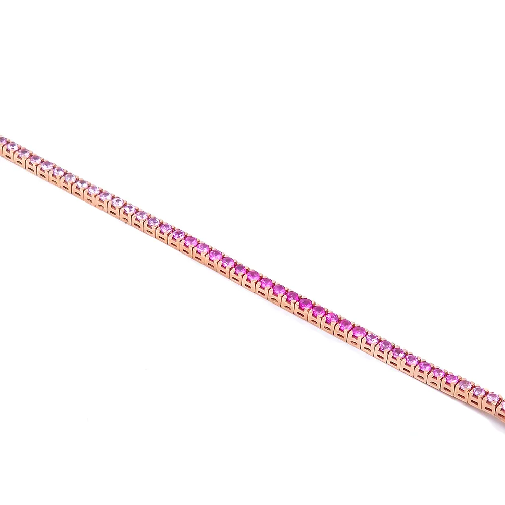 Bracciale Tennis Zaffiri Rossi Sfumati