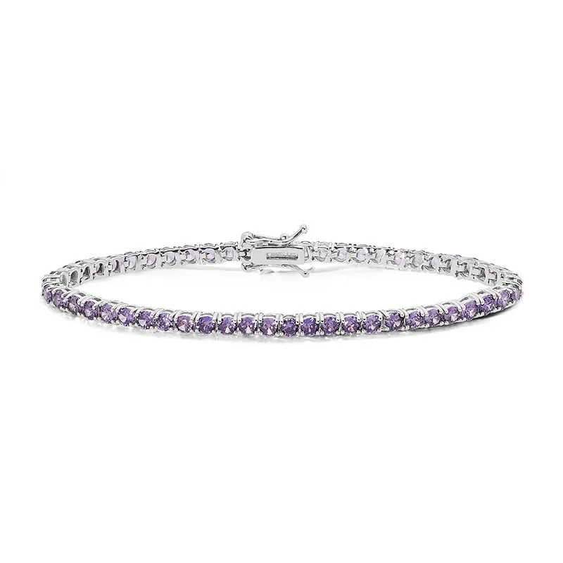 Bracciale Tennis Zirconi Viola Comete