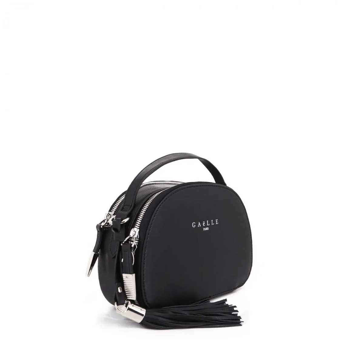 Camera Bag Con Logo E Manico, Nero