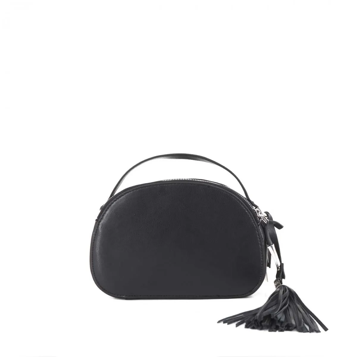 Camera Bag Con Logo E Manico, Nero