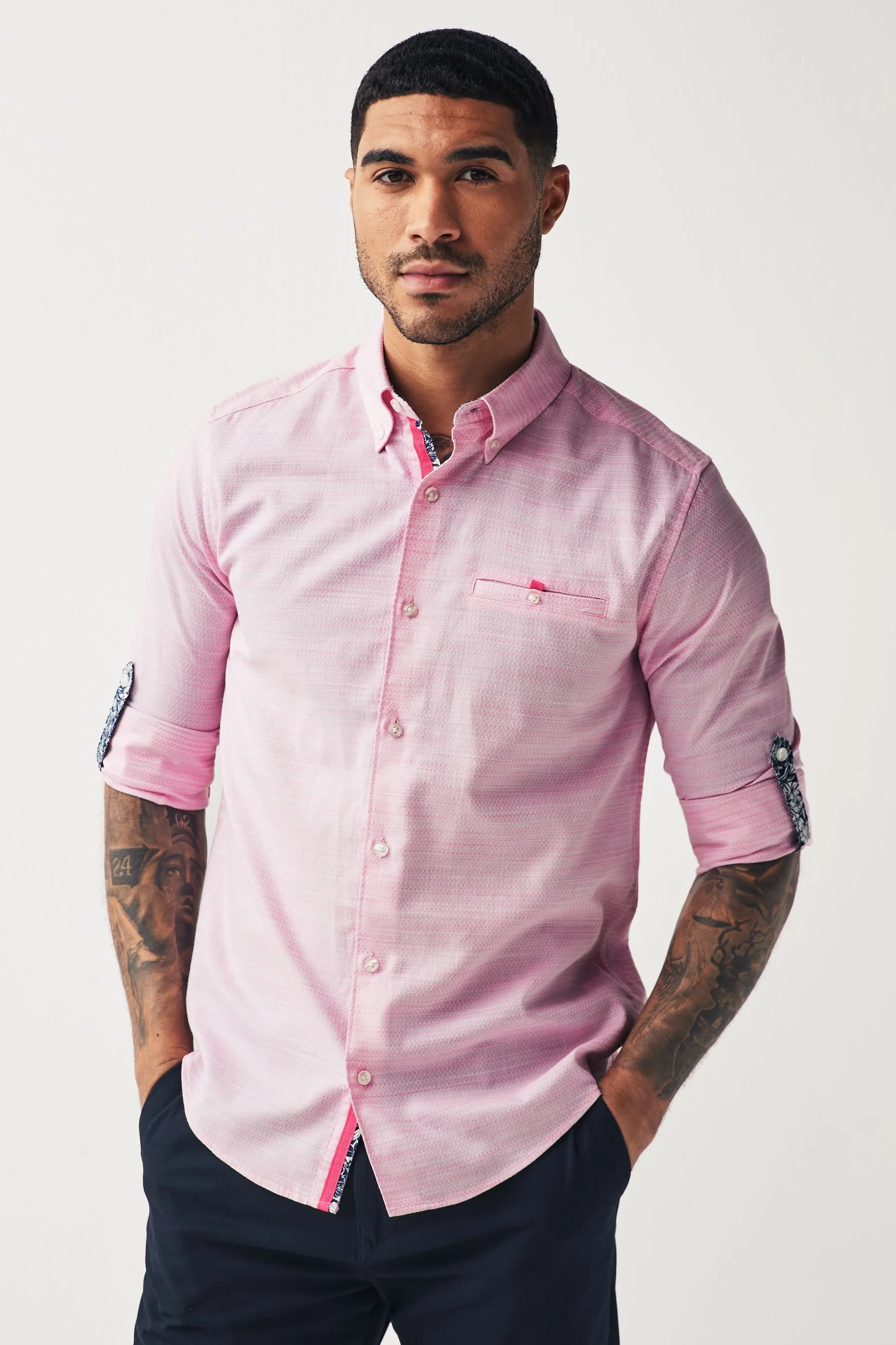 Camicia con Manica lunga testurizzata