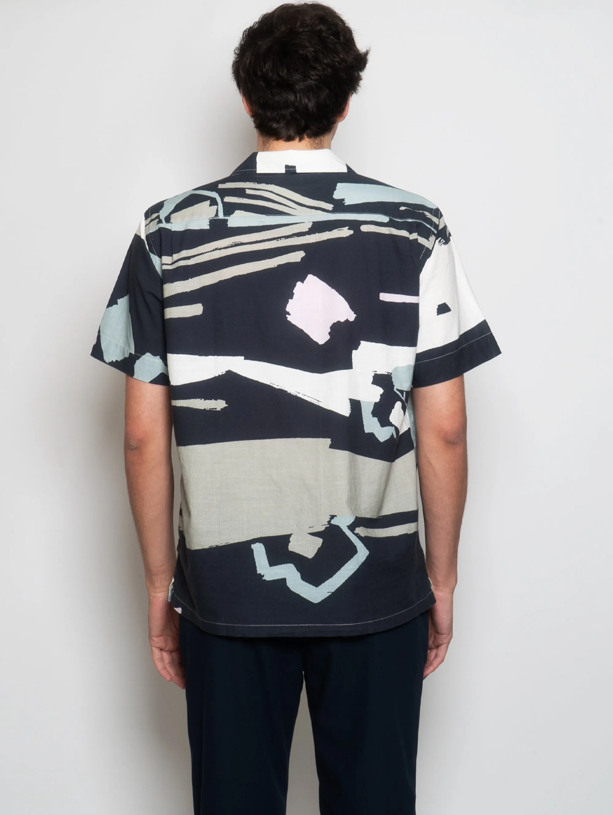 Camicia con Maniche Tre Quarti Multicolor