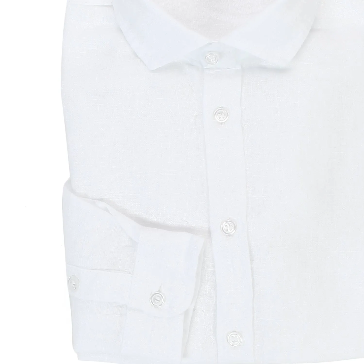 Camicia Di Lino Bianca Bambino E Bebè