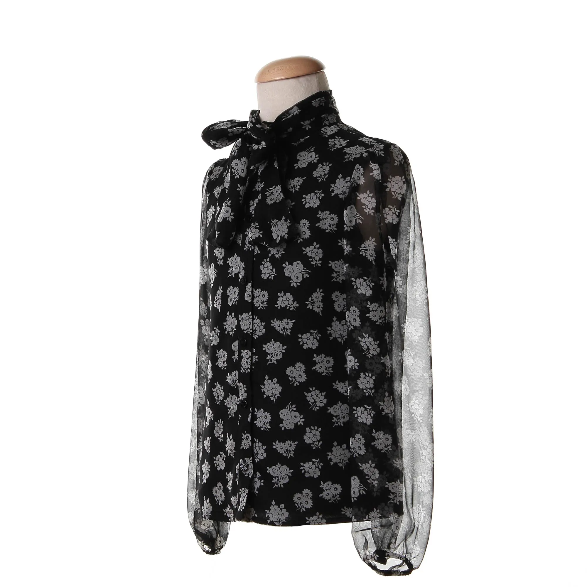 Camicia Fantasia Floreale Seta E Rayon