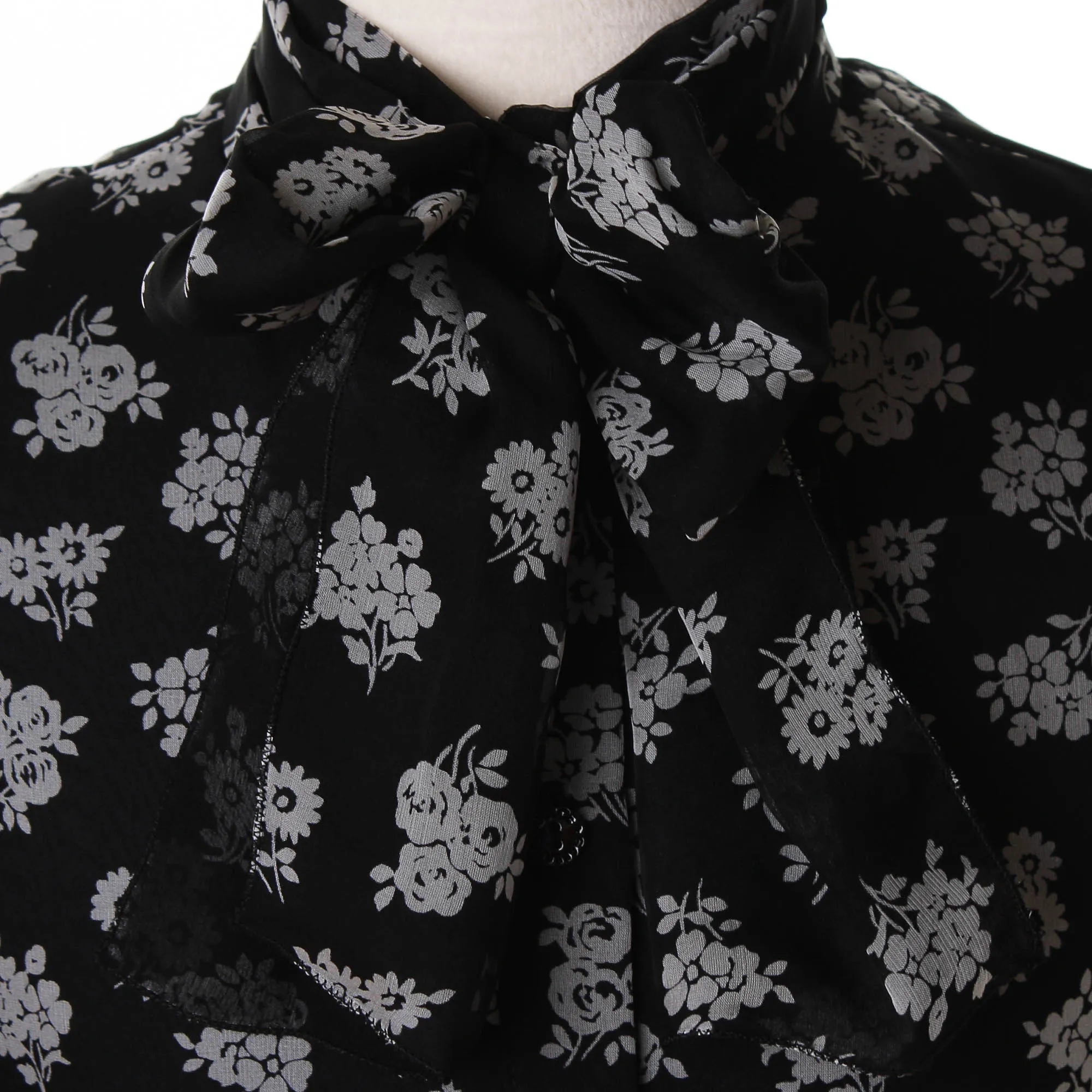 Camicia Fantasia Floreale Seta E Rayon