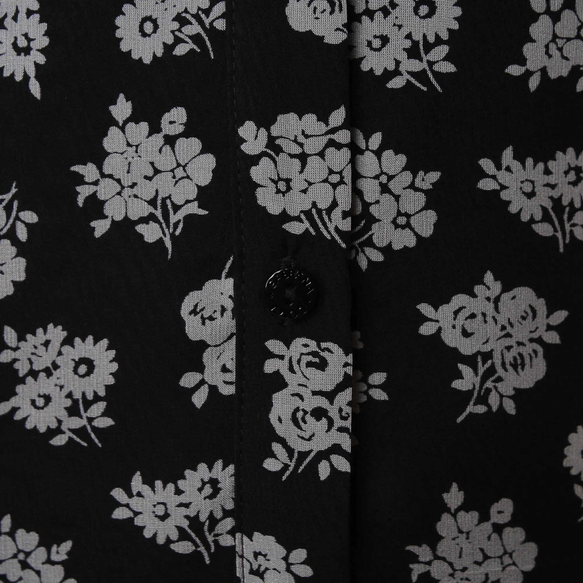 Camicia Fantasia Floreale Seta E Rayon