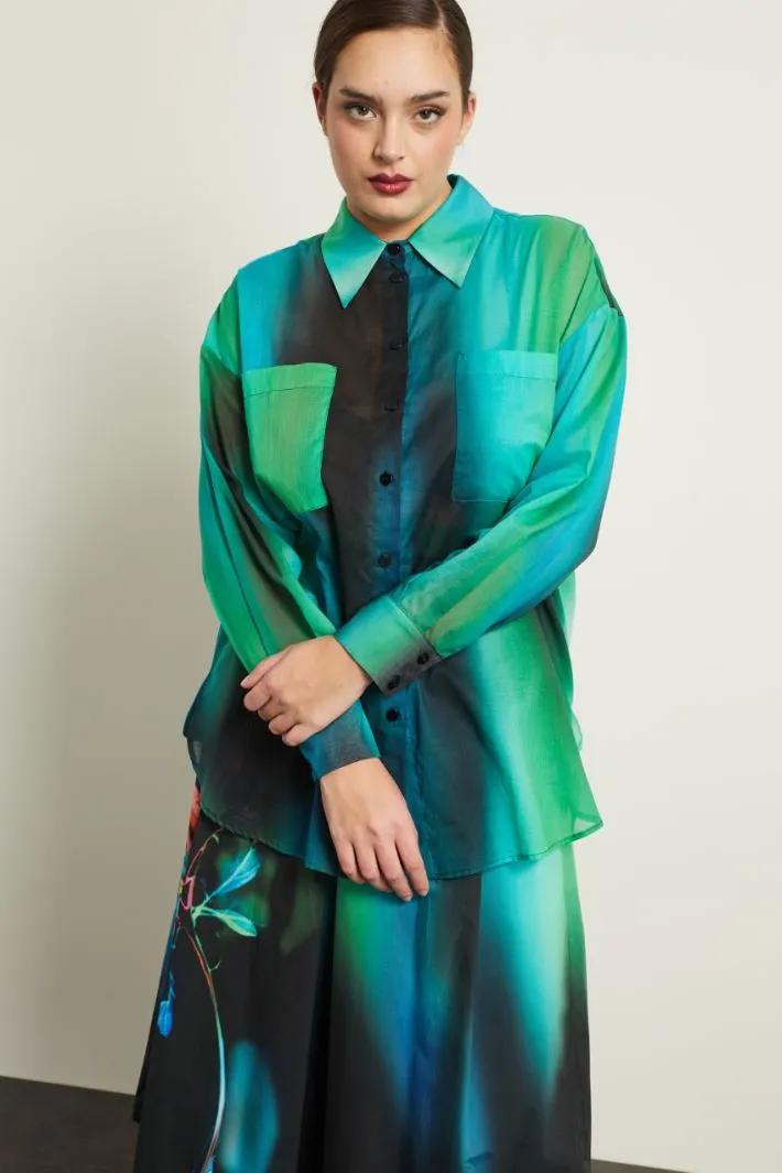 Camicia in cotone stampato