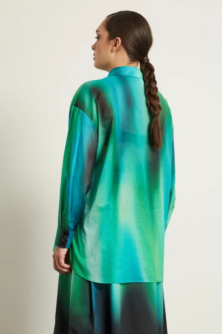 Camicia in cotone stampato