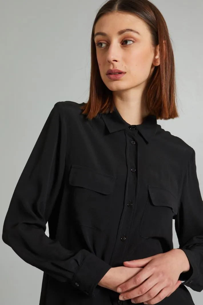 Camicia in crépe de chine