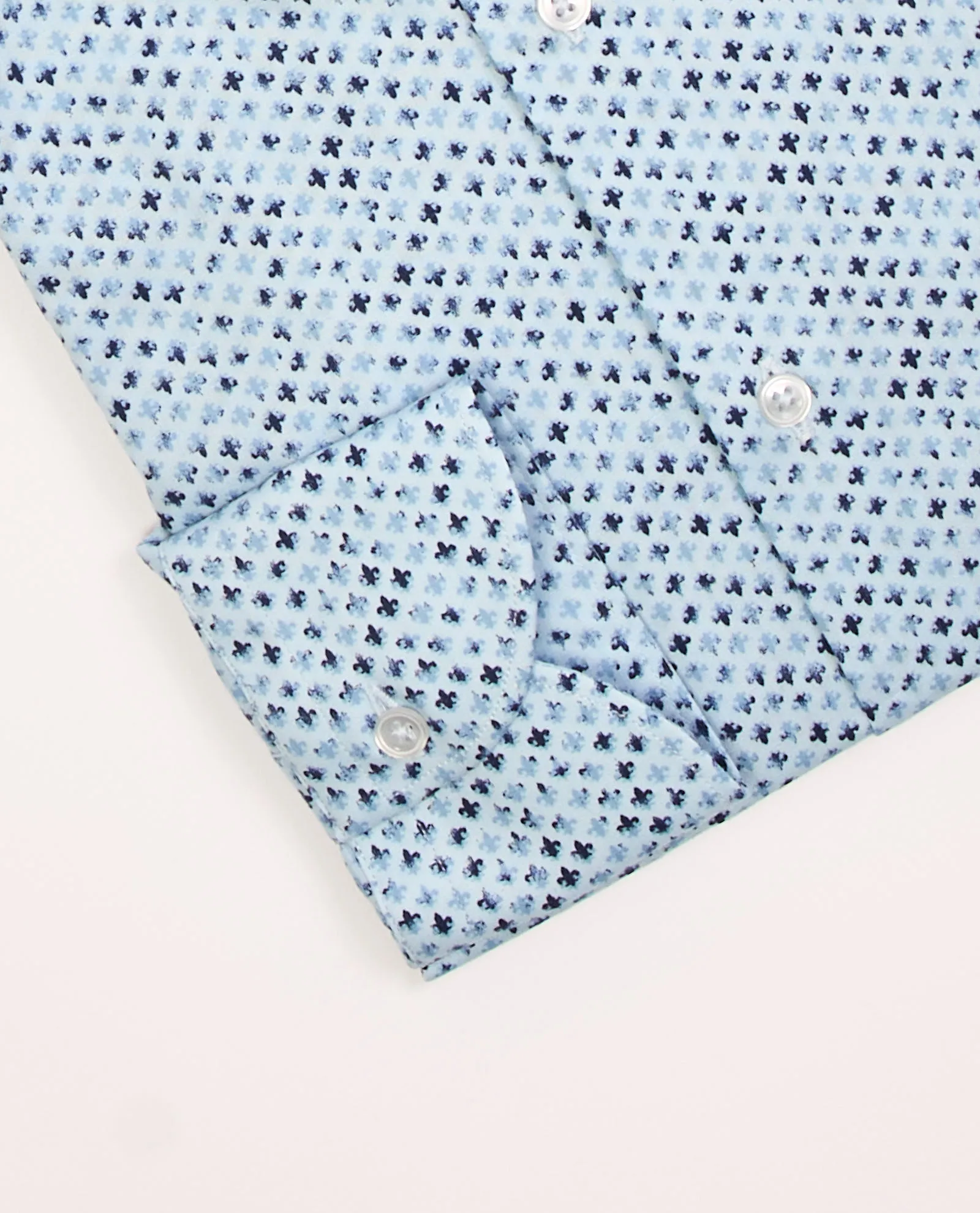 Camicia uomo Sette/Mezzo custom fit con stampa fantasia
