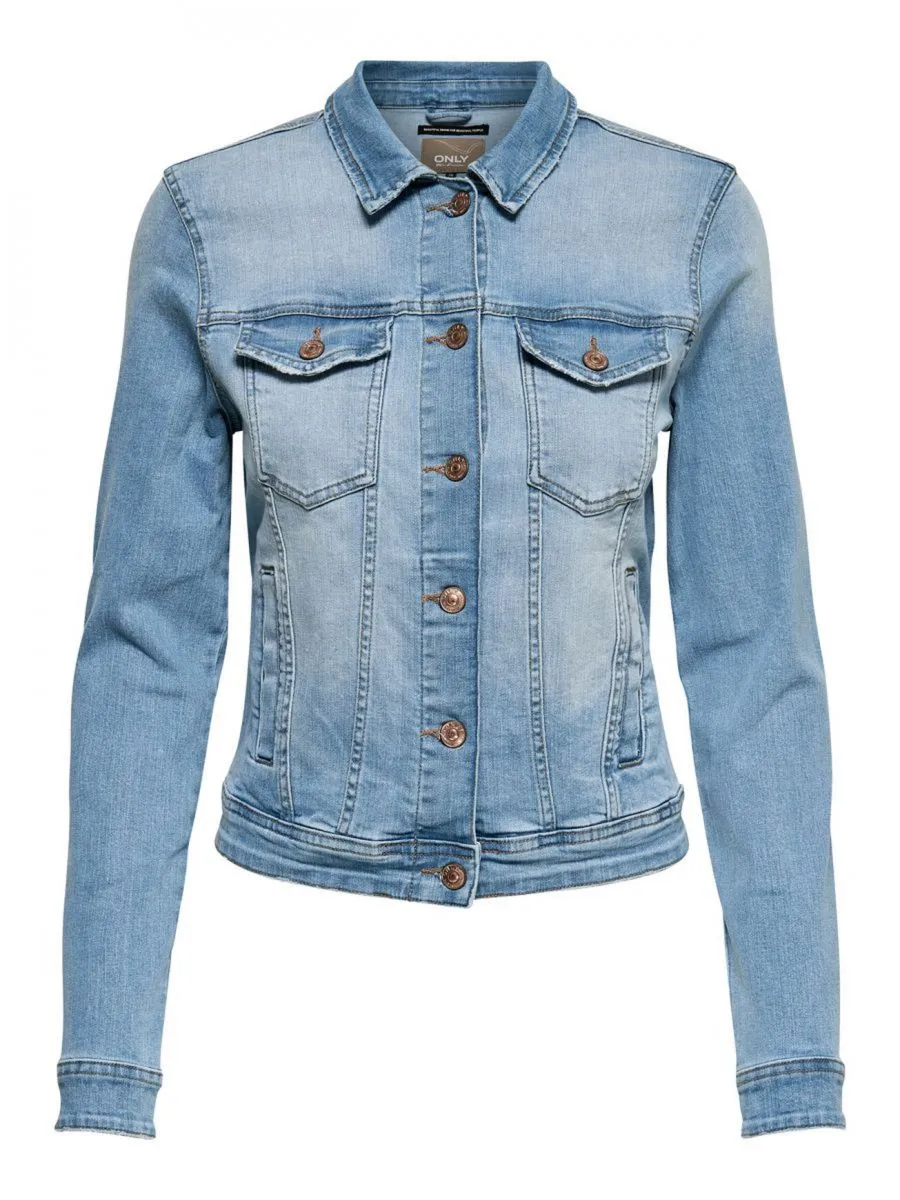 CAPISPALLA E GIACCHE Donna ONLY 15177241 TIA LIGHT BLUE DENIM