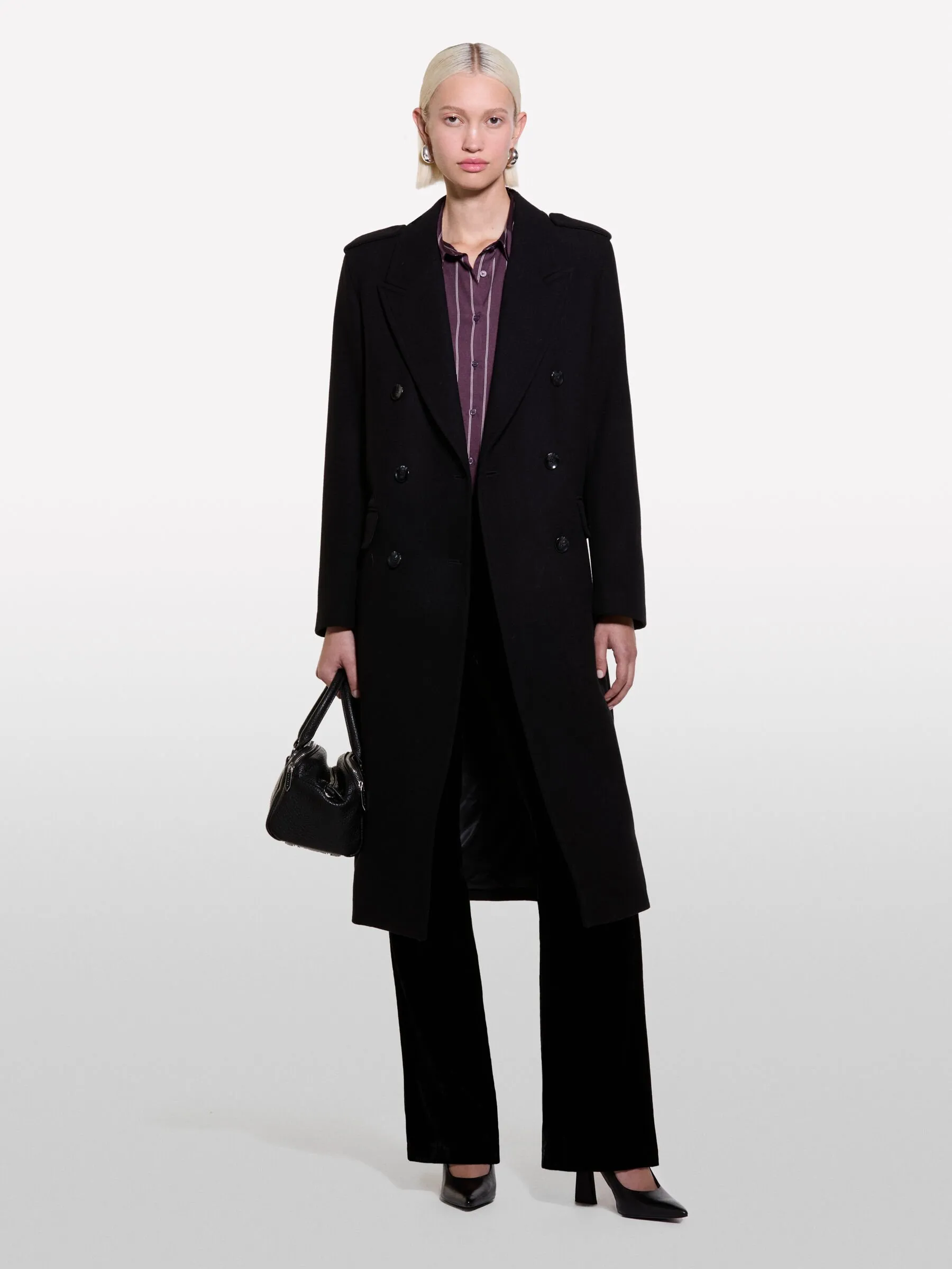 Cappotto lungo nero