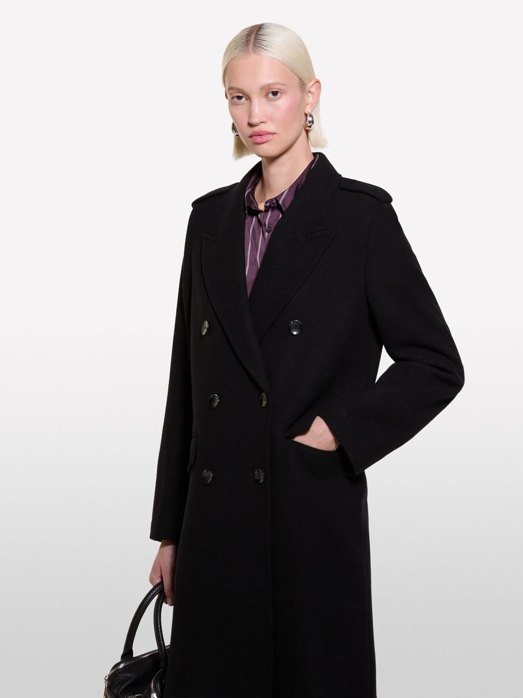 Cappotto lungo nero