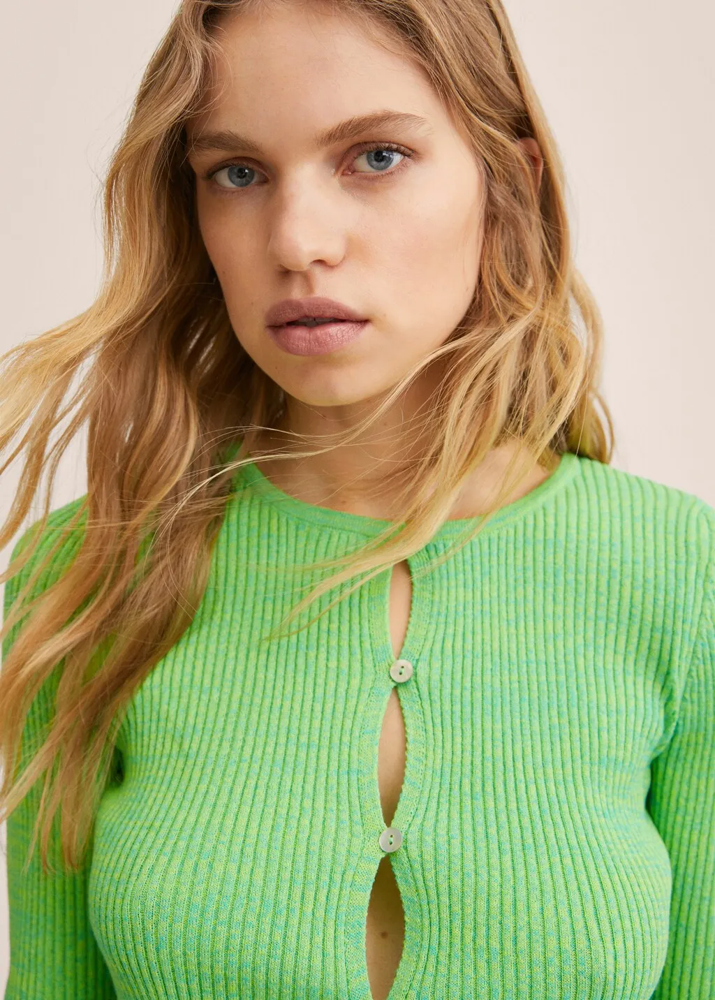 Cardigan crop maglia
