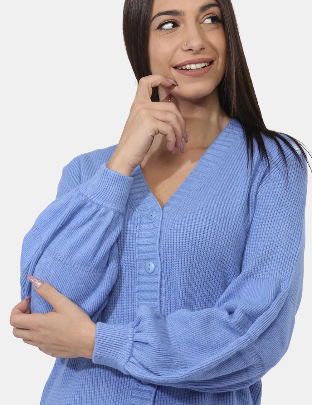 Cardigan Fracomina Azzurro