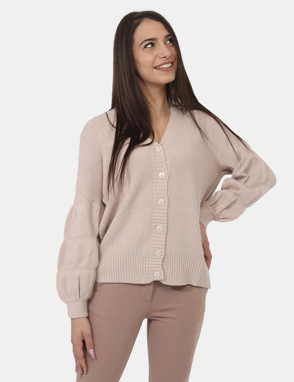 Cardigan Fracomina Rosa