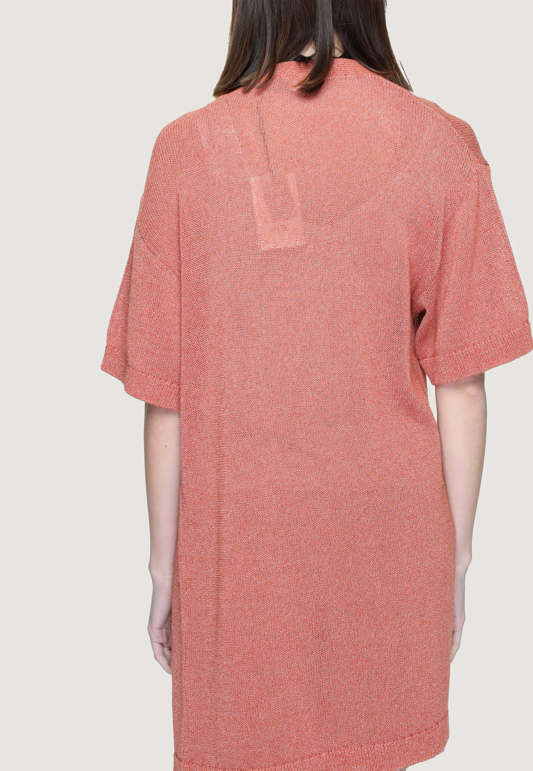 Cardigan Jacqueline De Yong Jdyshine Life L/S Open Kimono Knt Mattone