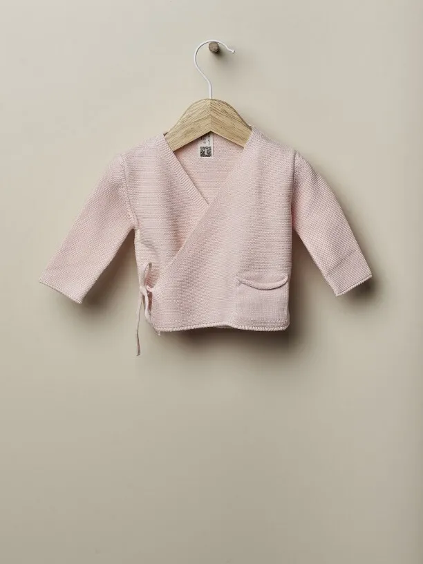 Cardigan lavorato in cotone organico – Wedoble