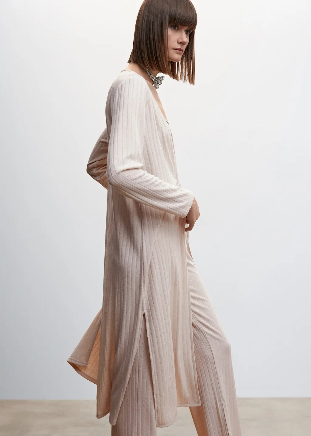 Cardigan lungo coste