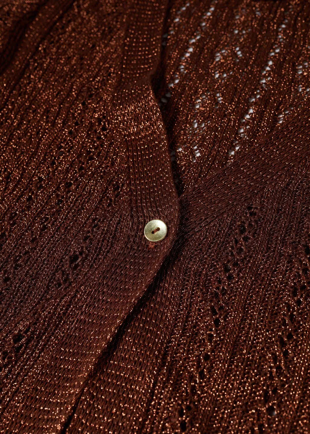Cardigan lungo traforato