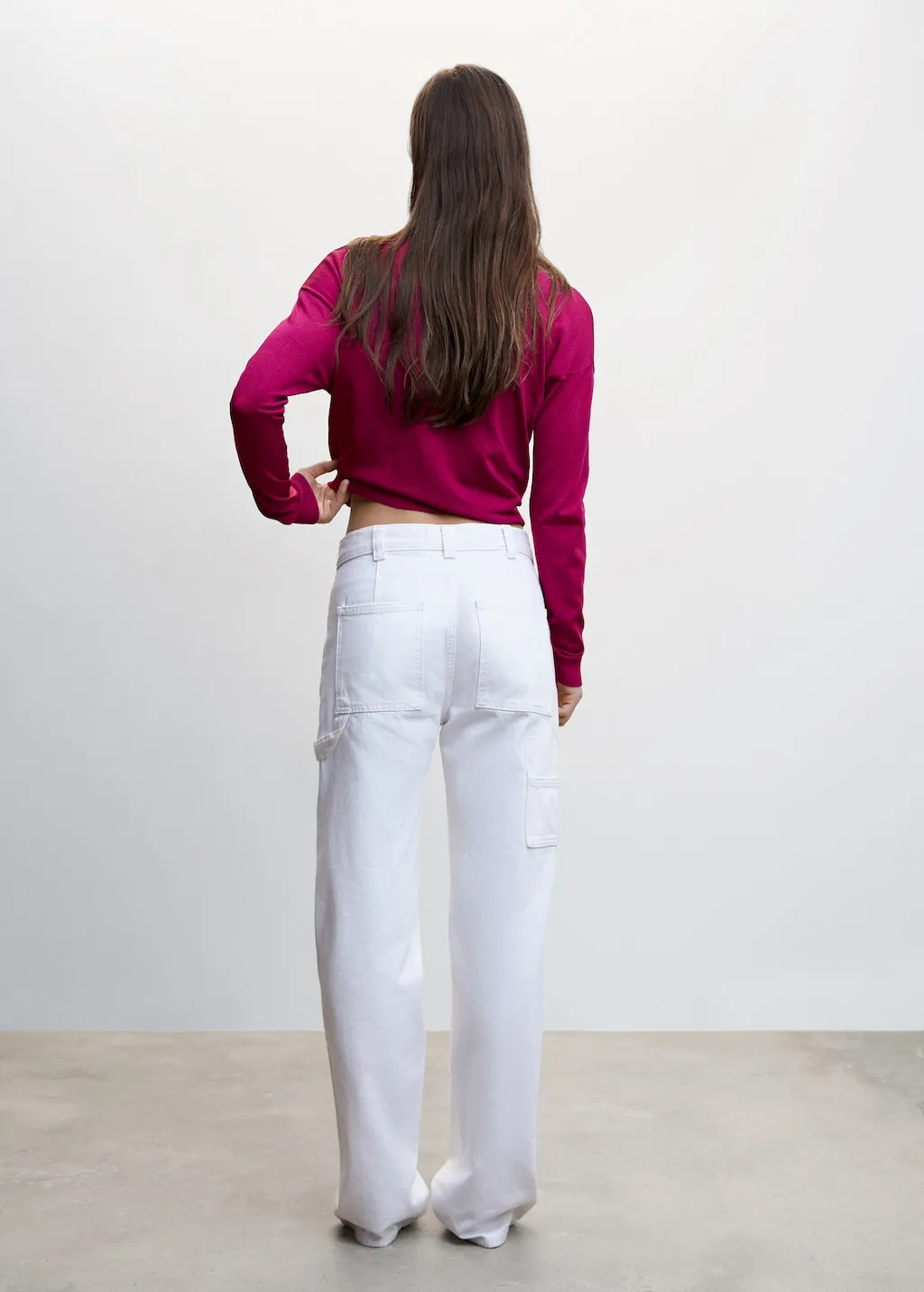 Cardigan punto bottoni