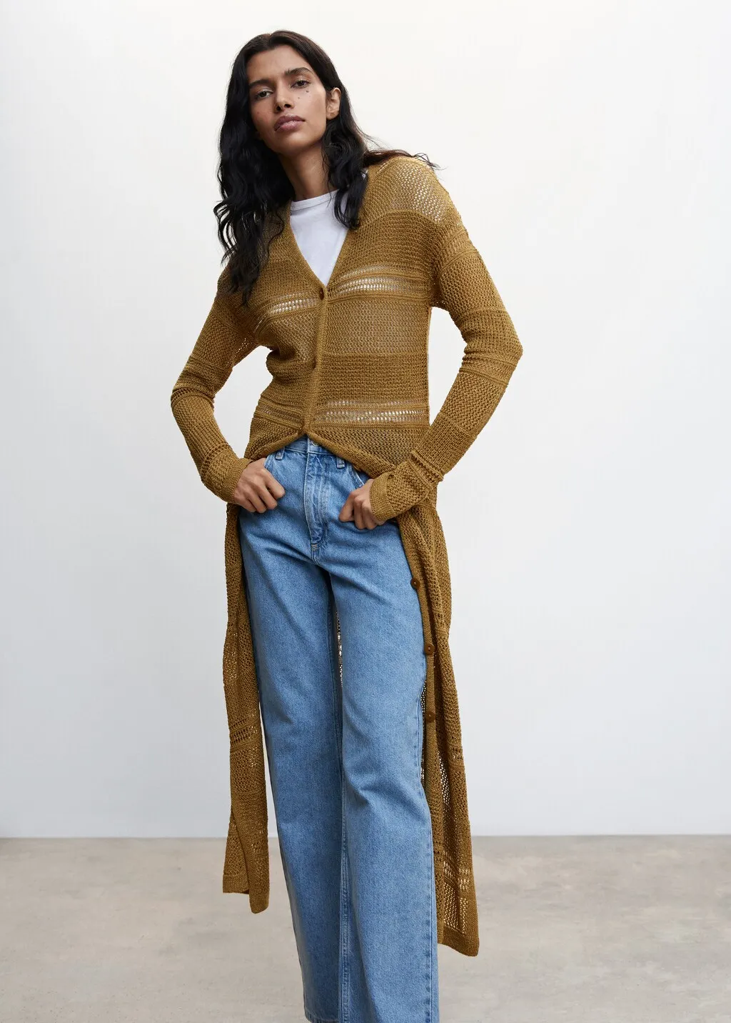 Cardigan spacchi laterali