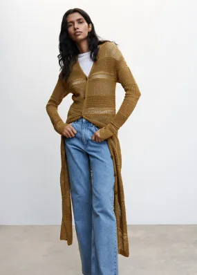 Cardigan spacchi laterali