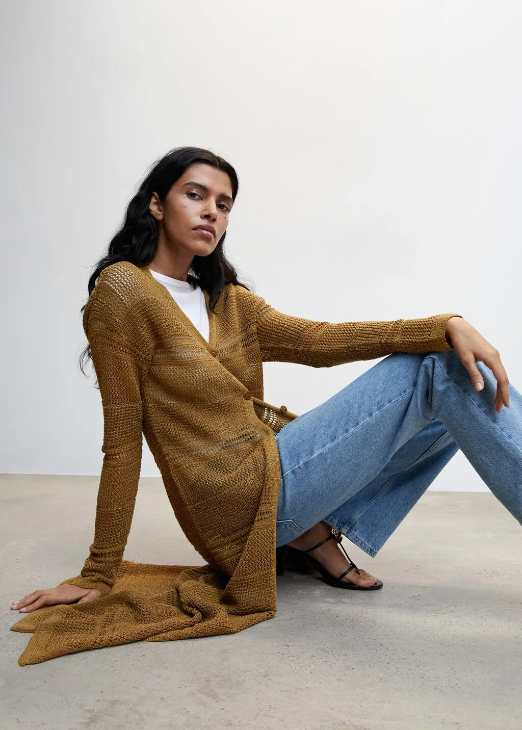 Cardigan spacchi laterali