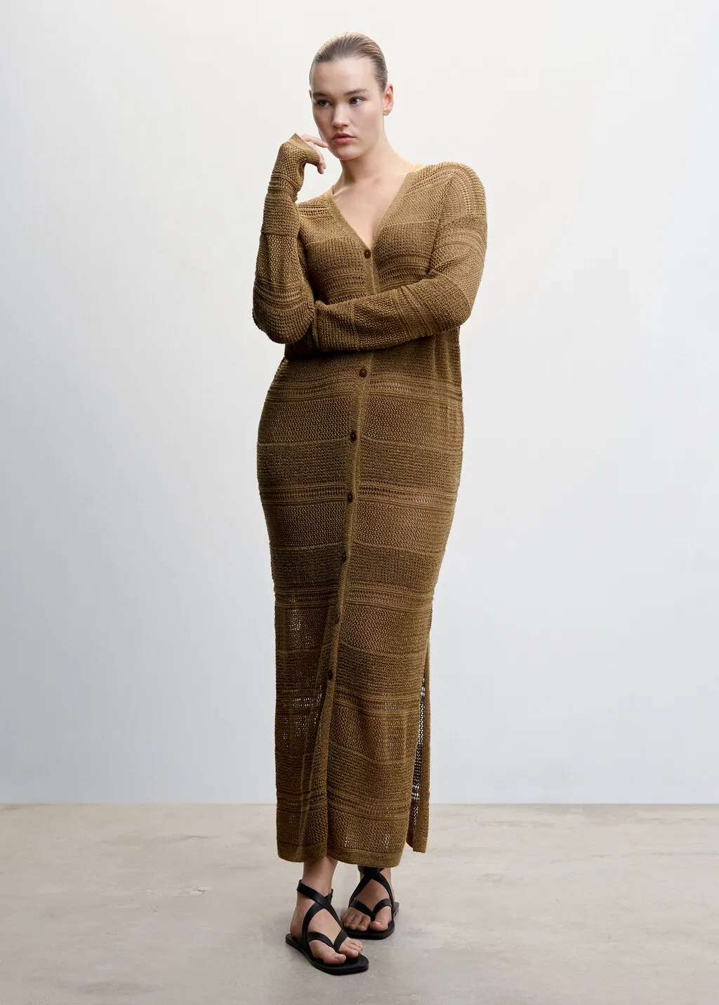 Cardigan spacchi laterali