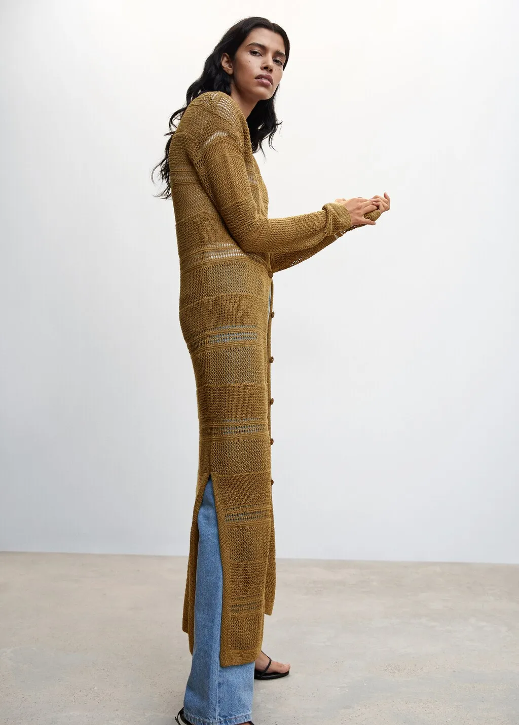 Cardigan spacchi laterali