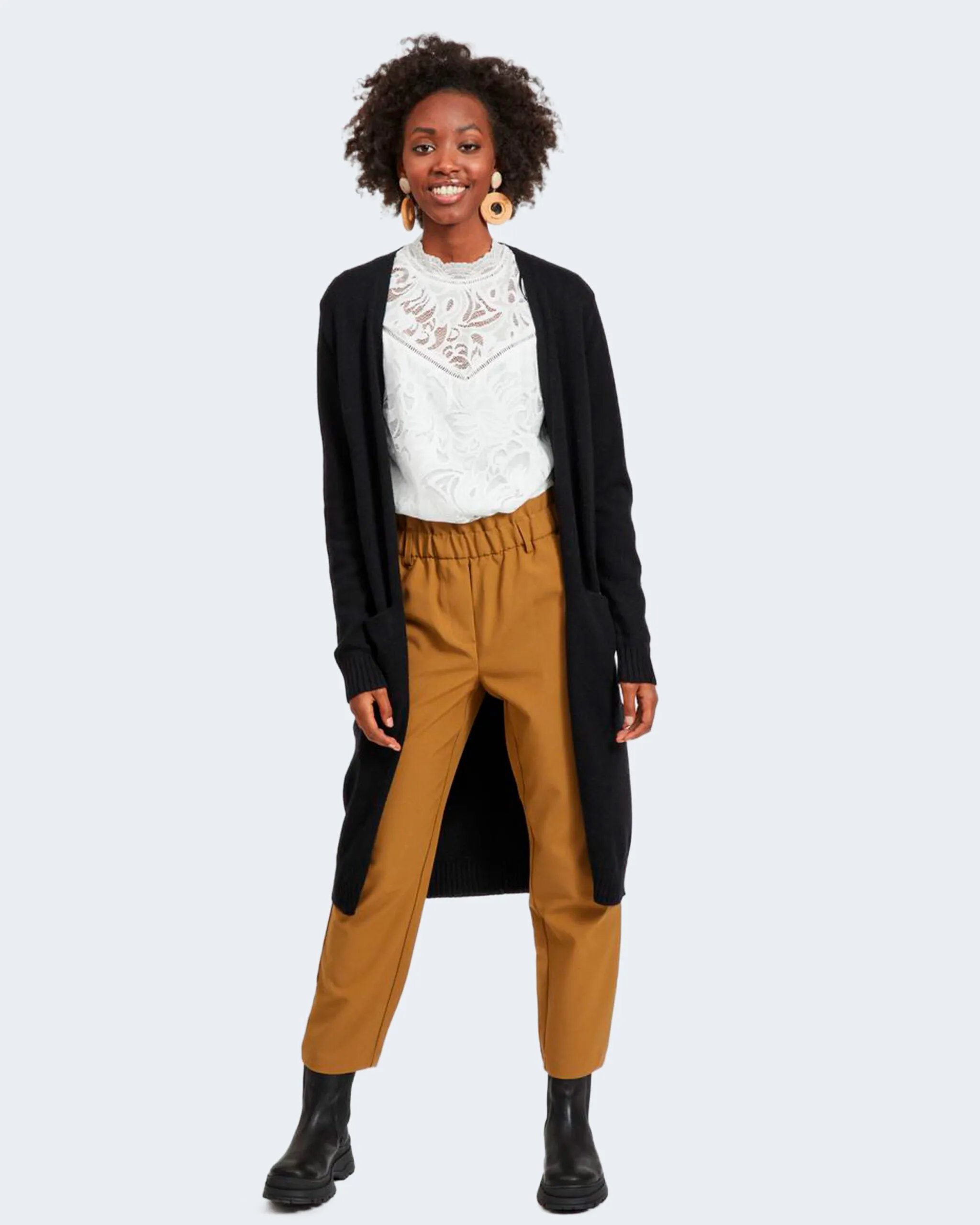 Cardigan Vila Clothes VIRIL LONG L/S KNIT – NOOS Nero