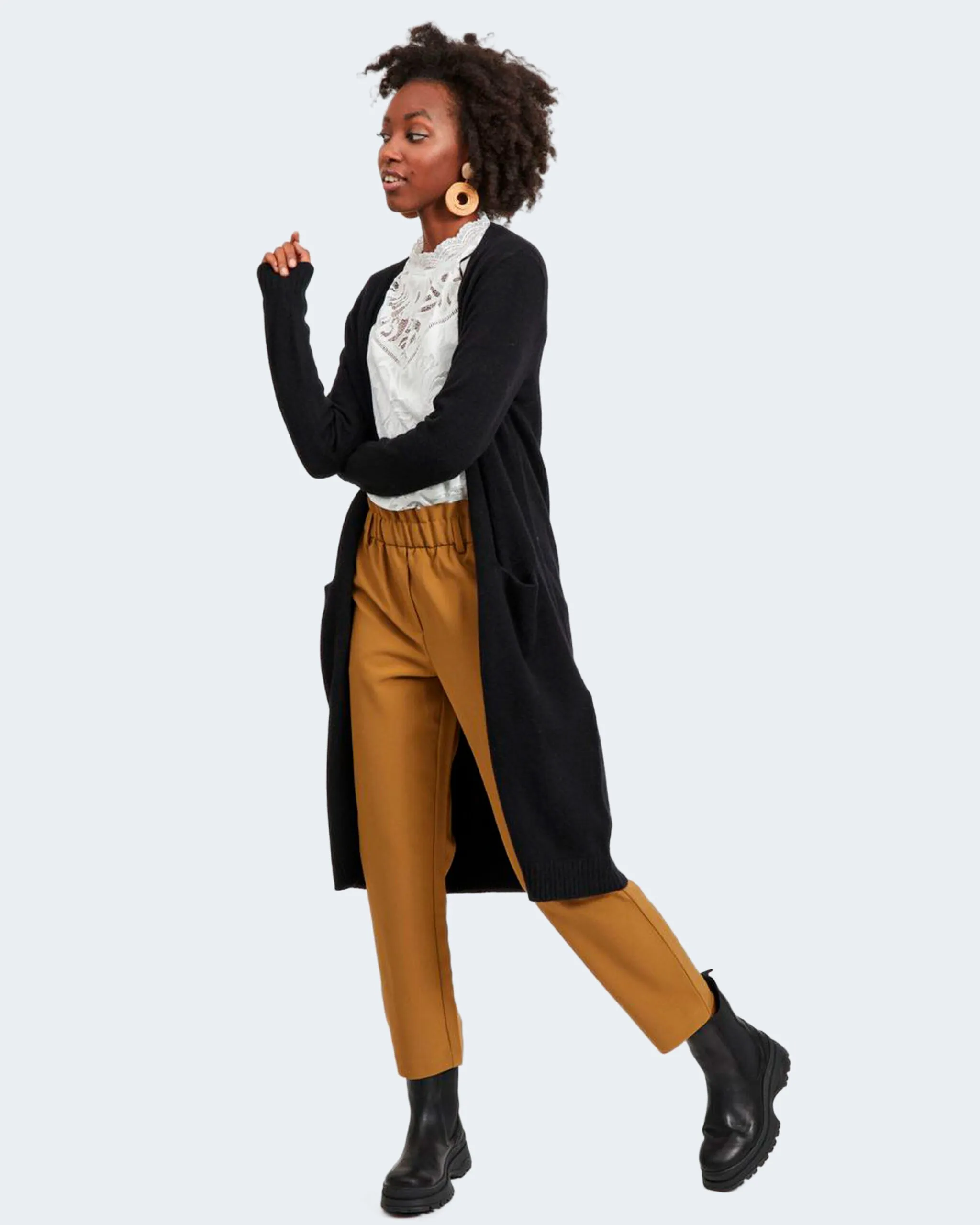Cardigan Vila Clothes VIRIL LONG L/S KNIT – NOOS Nero