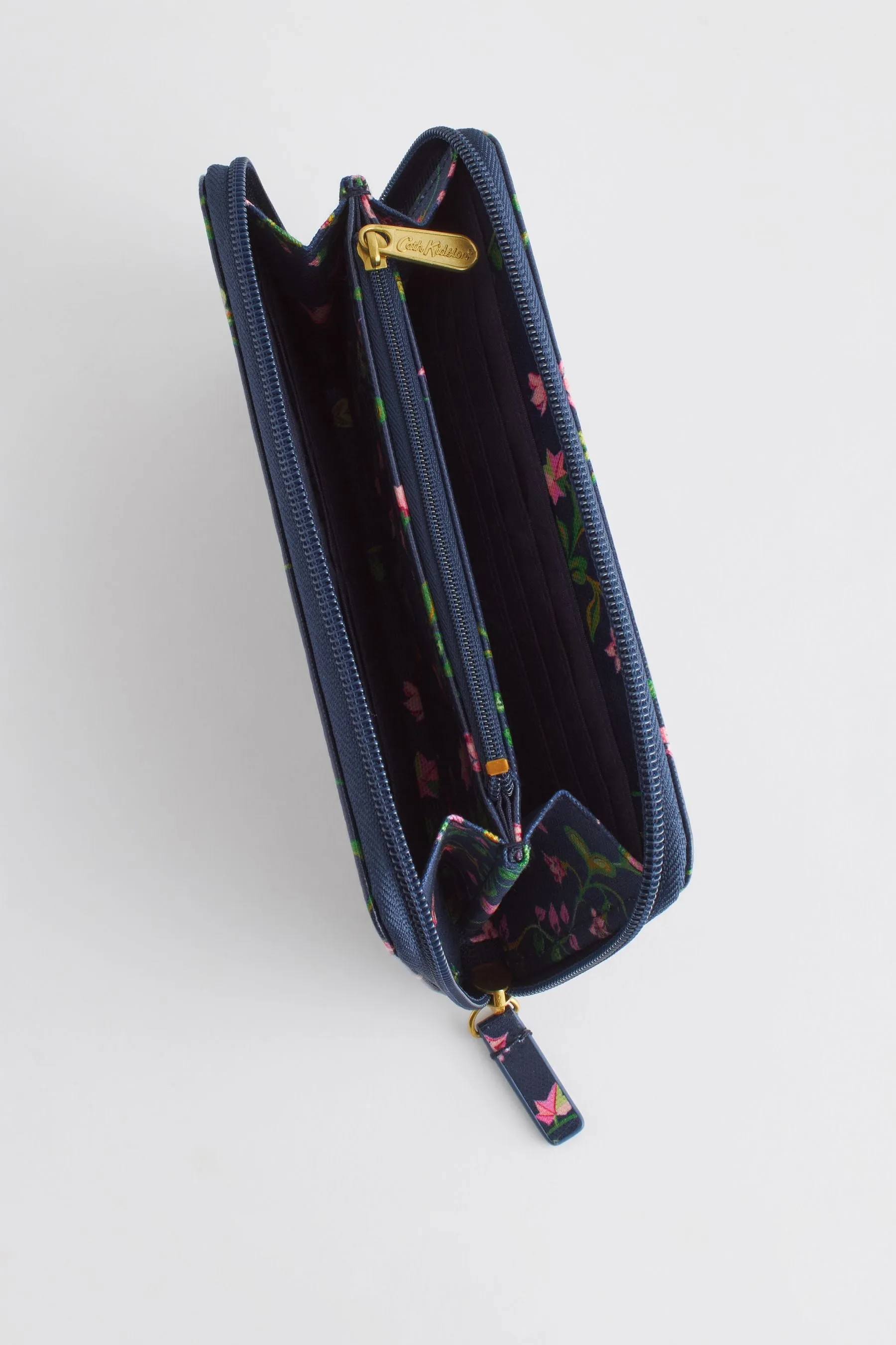 Cath Kidston - Portafoglio portamonete e biglietto con zip