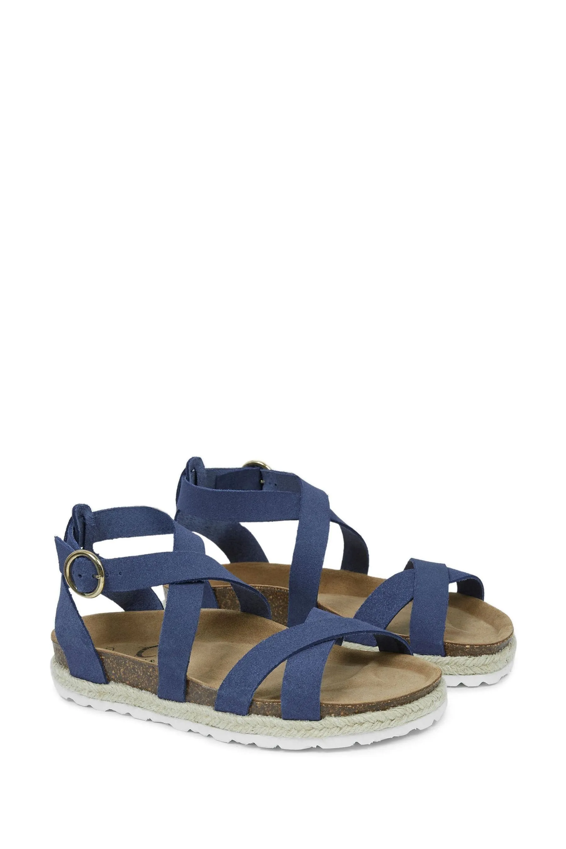Celtic & Co. Blu - Sandali con tracolla avvolgente