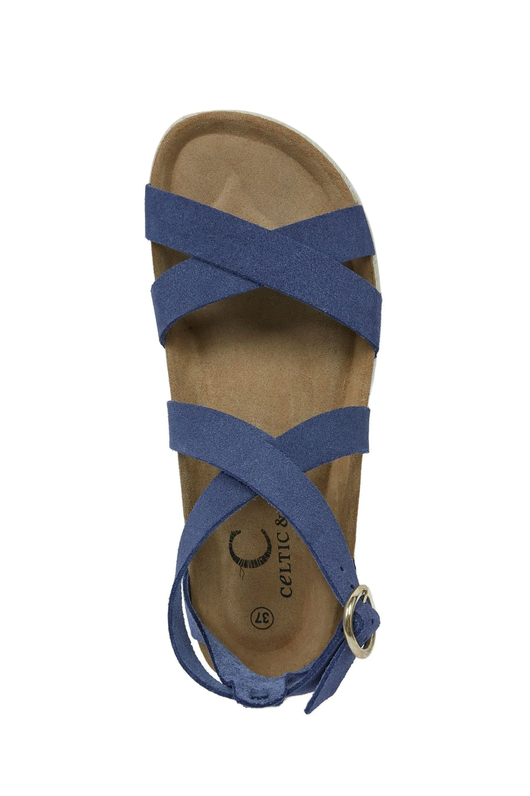 Celtic & Co. Blu - Sandali con tracolla avvolgente