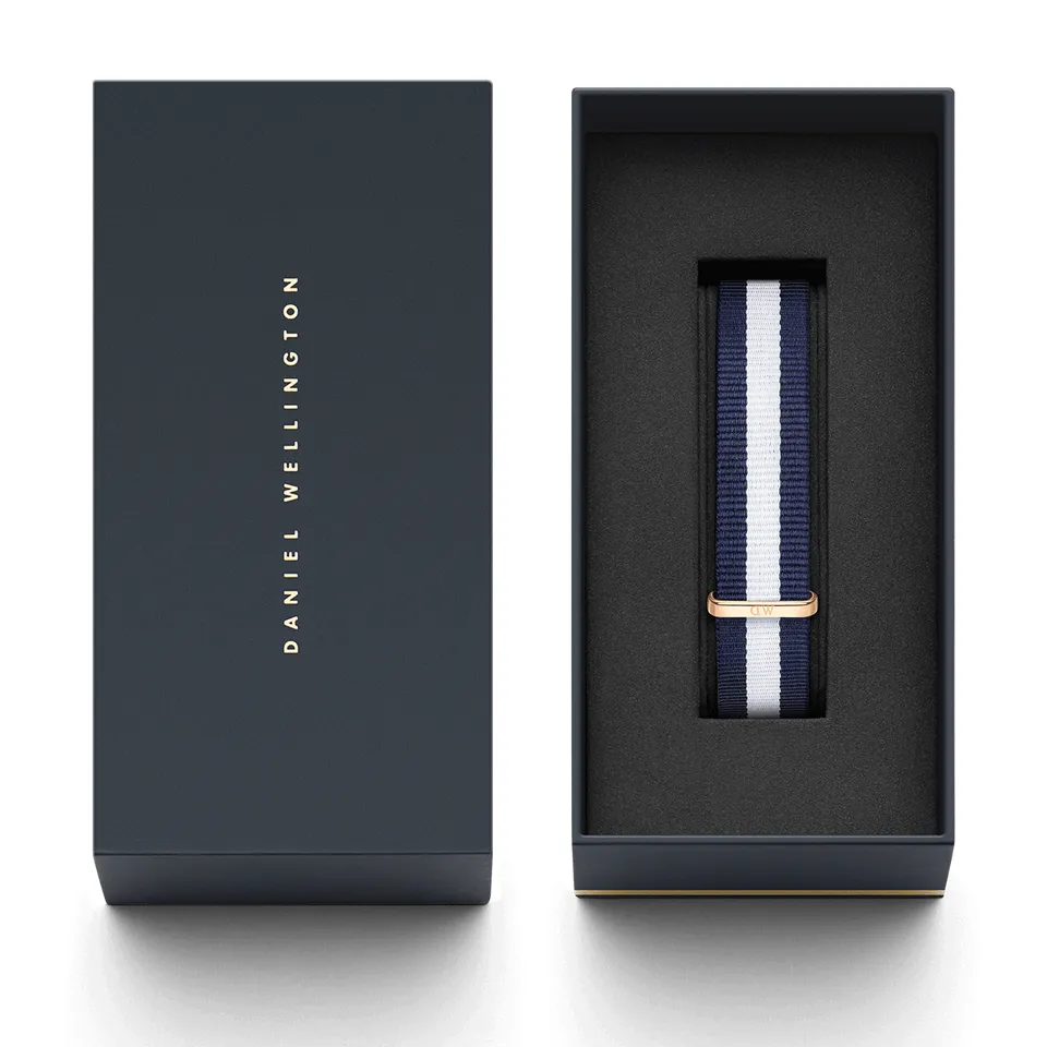 Cinturino Daniel Wellington Classic Glasgow Blu e Bianco 18mm