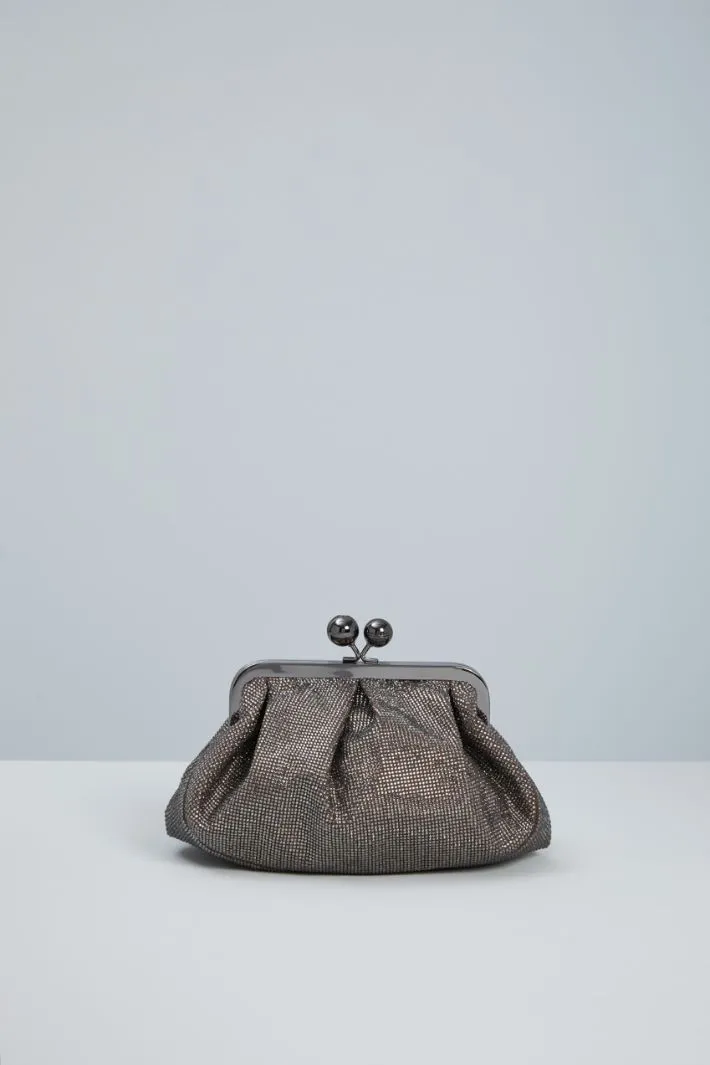 Clutch con strass all over