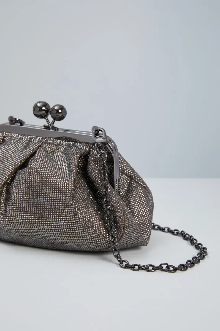 Clutch con strass all over