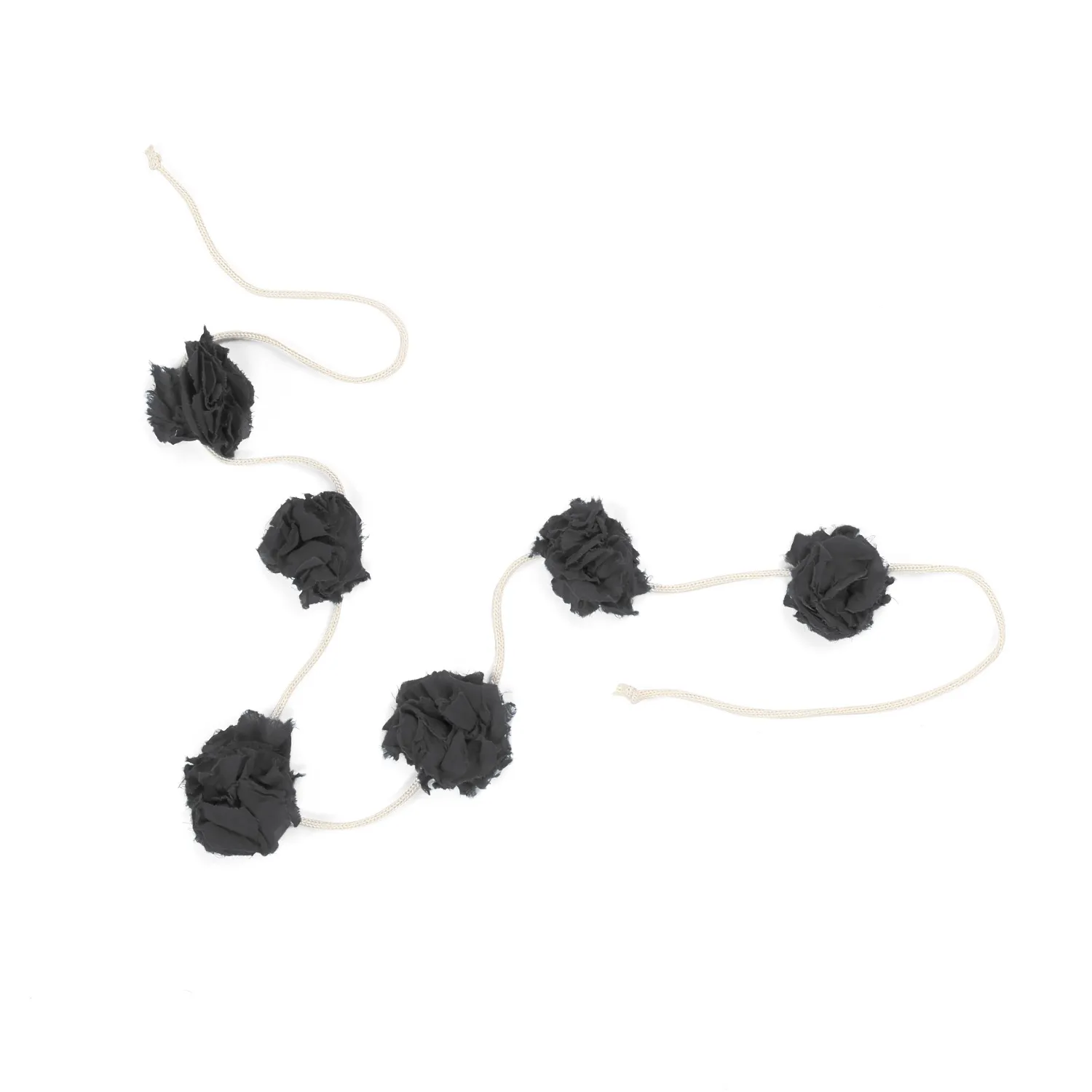 Collana Cintura Con Fiori Antracite Bambina