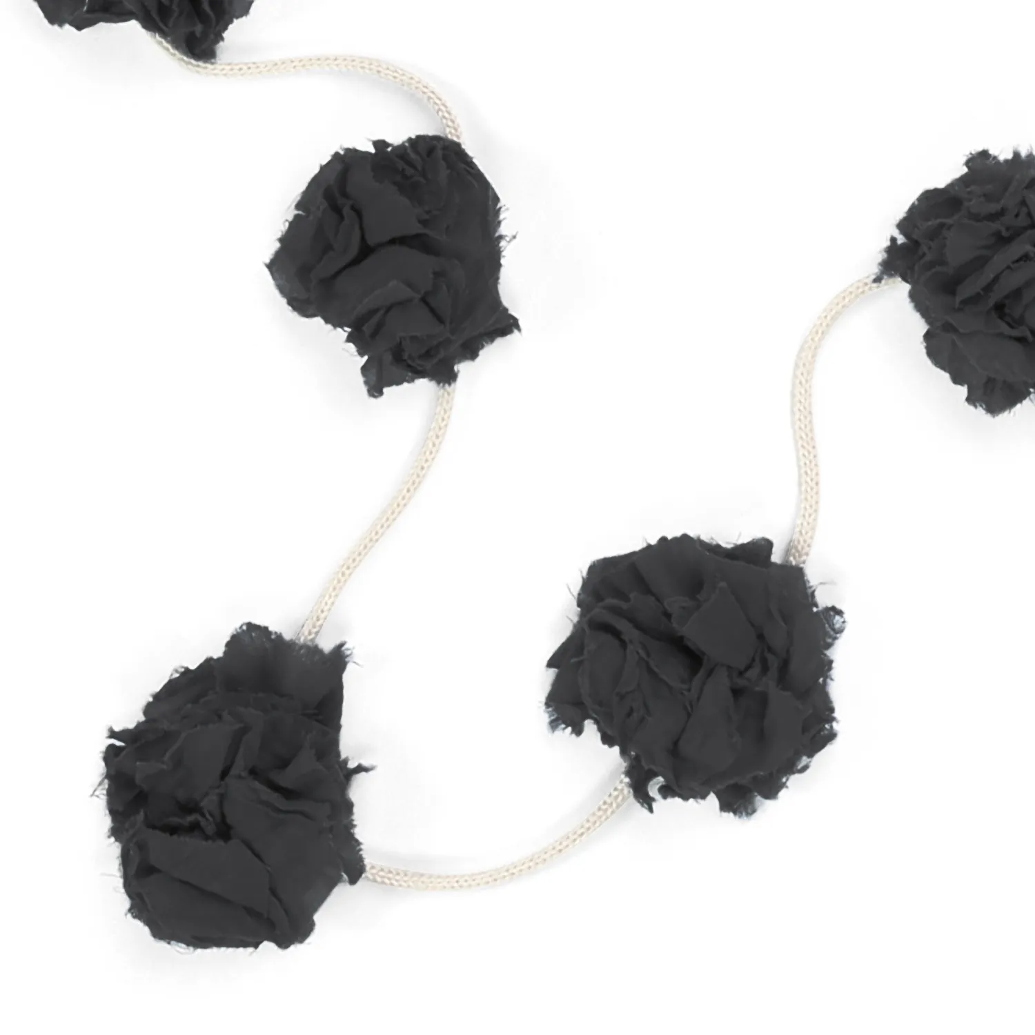 Collana Cintura Con Fiori Antracite Bambina
